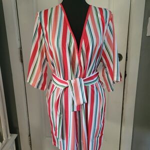 Modcloth Vibrant Striped Robe